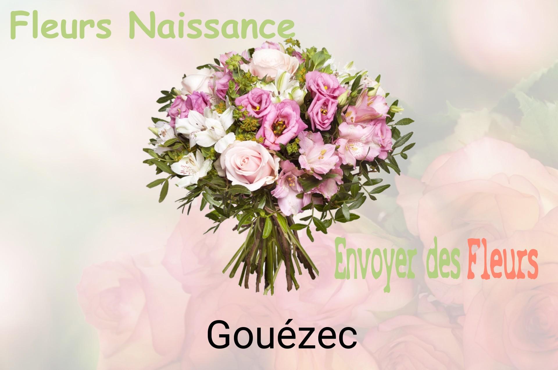Bouquet de fleurs de naissance livré à Gouézec